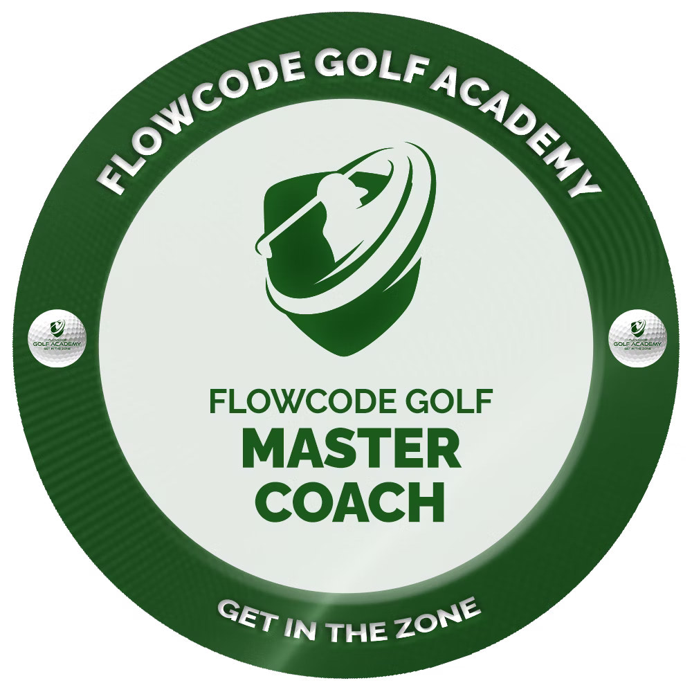 Flowcode Golf Master Coach certification badge
